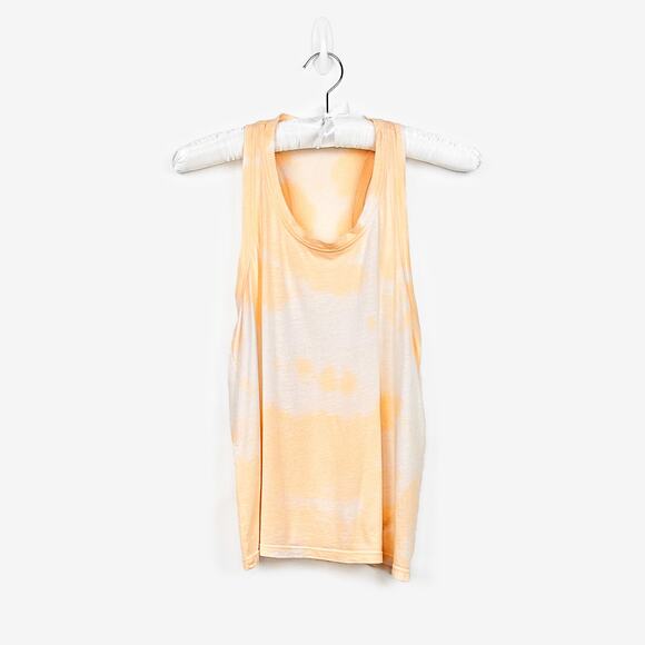 Sundry Pop Tie Dye Tank Top Small Orange Cotton Modal Blend Casual - Picture 1 of 2